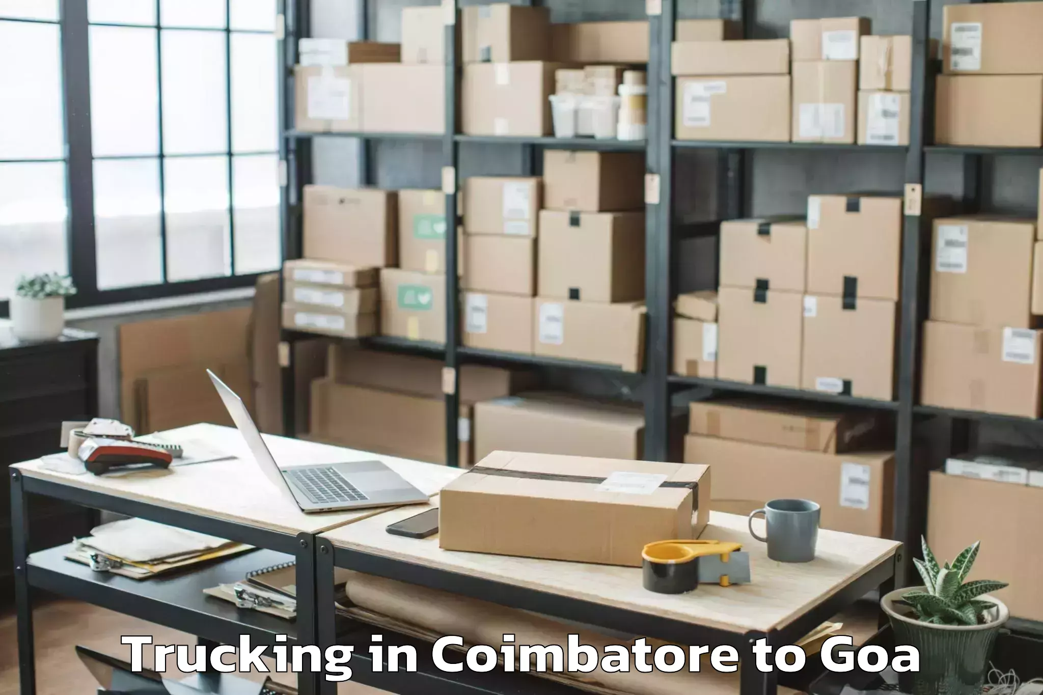 Book Your Coimbatore to Cortalim Trucking Today